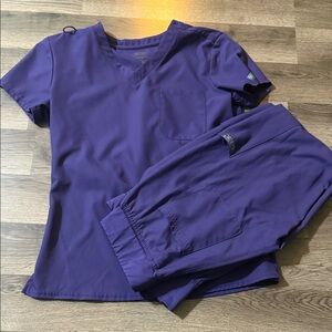 Med Couture Purple Scrub Set